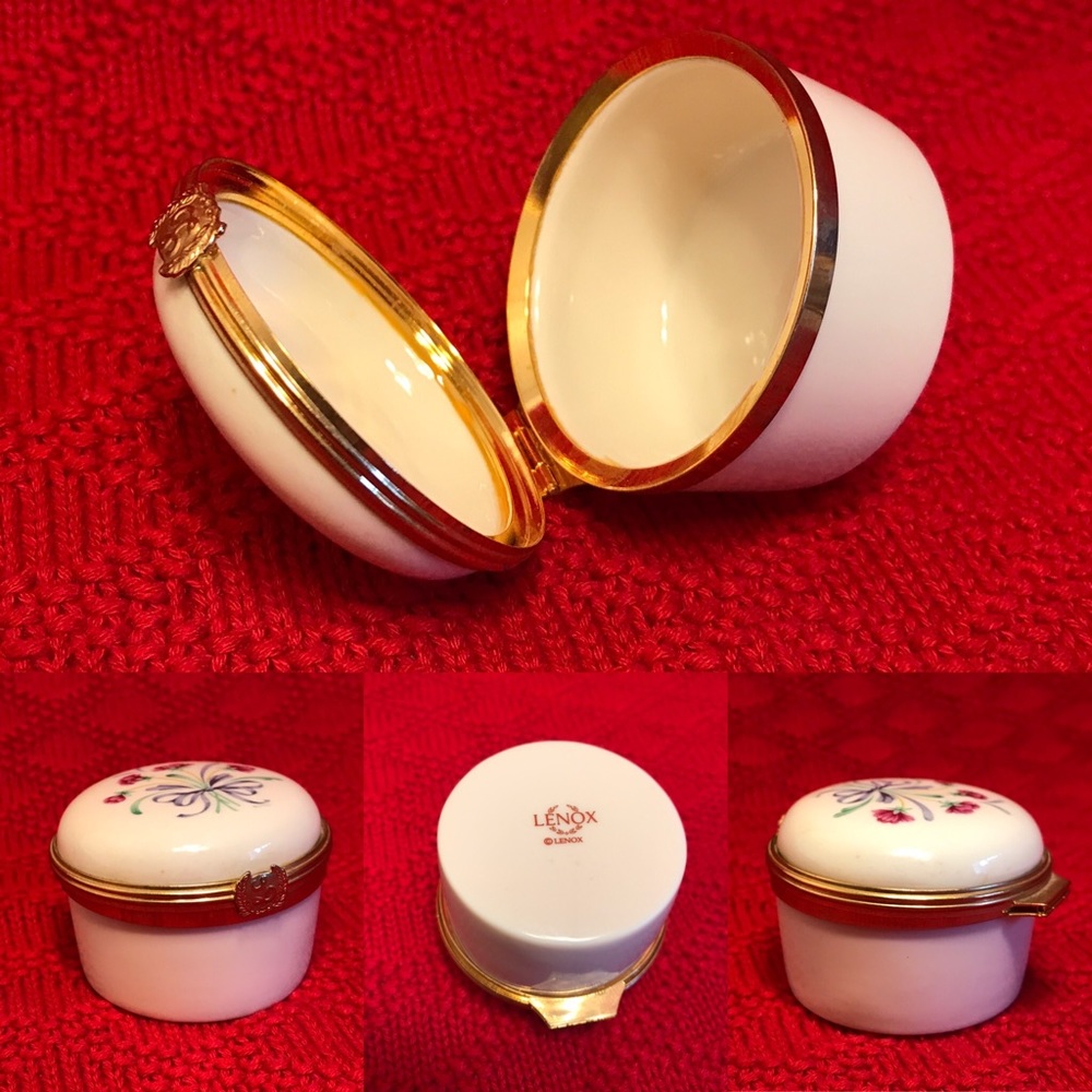 Lenox Porcelain Jewelry/ Trinket Box